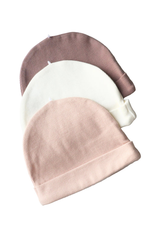 Baby beanie- Dark Pink 12-18M