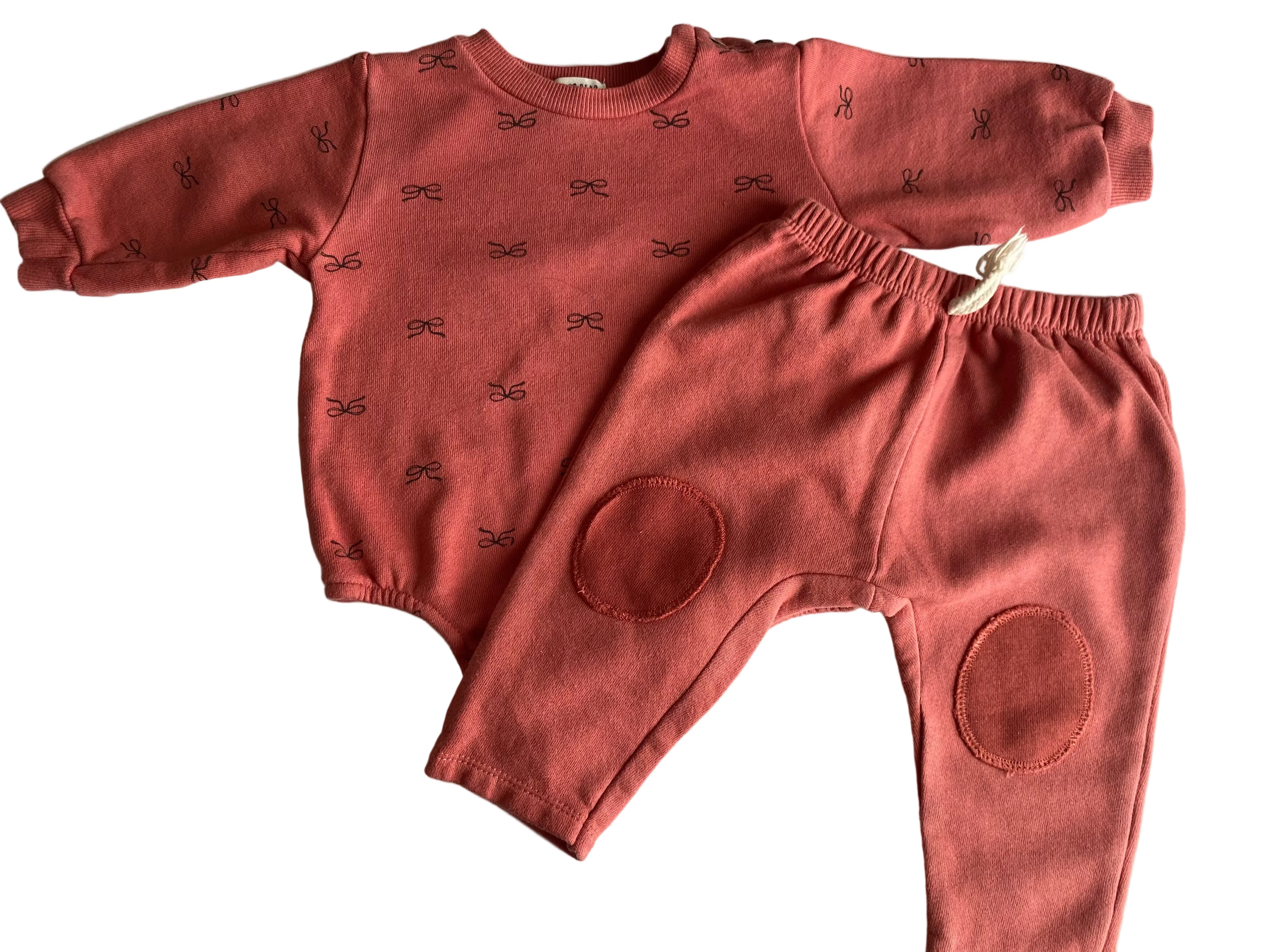 Rabbit Bear Organic Bow Set 6-9M