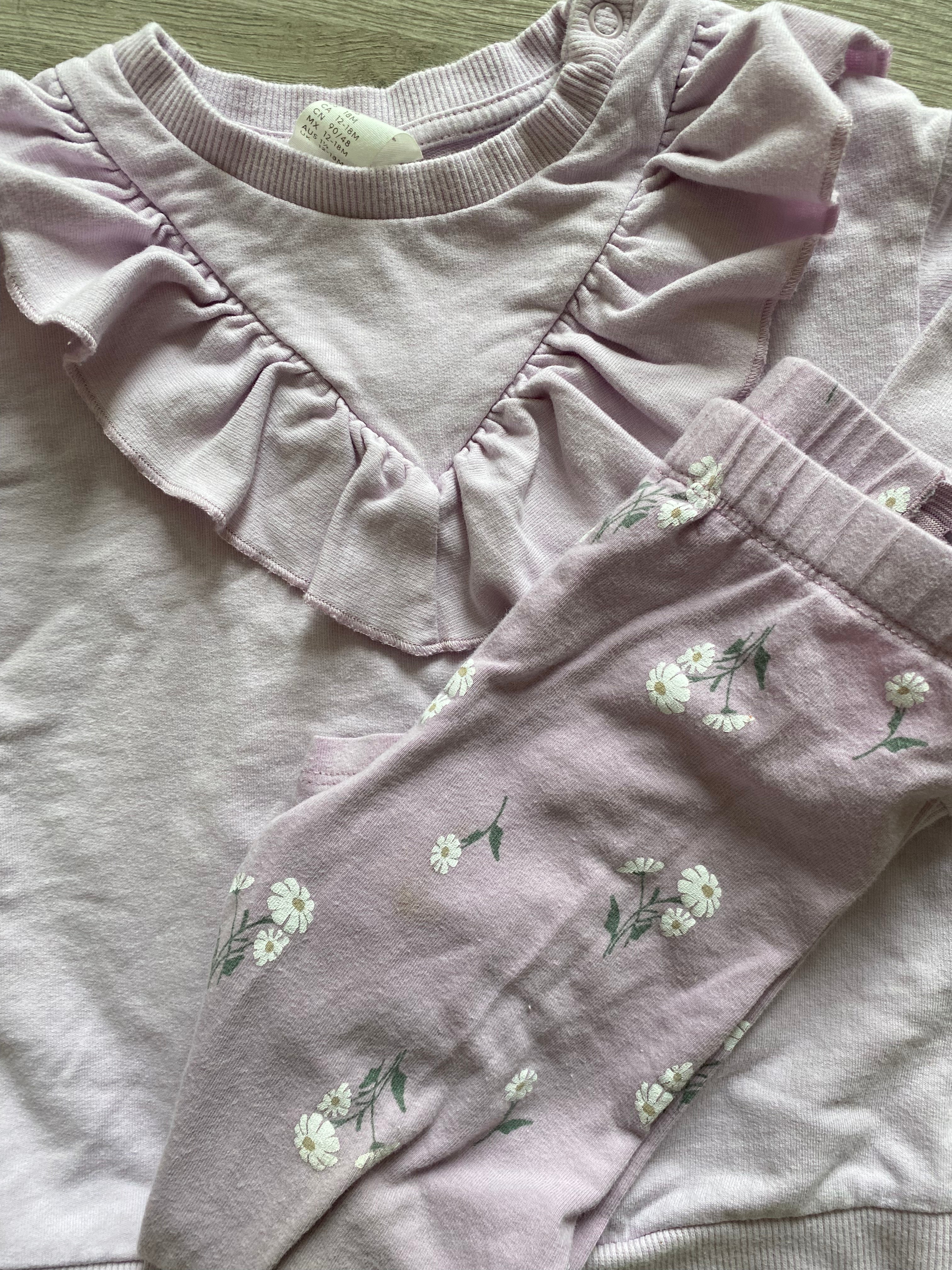 H&M Baby Girls Flower Set 12-18M